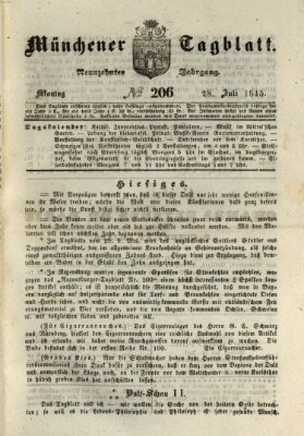 Münchener Tagblatt Montag 28. Juli 1845