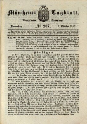 Münchener Tagblatt Donnerstag 16. Oktober 1845