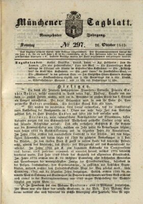 Münchener Tagblatt Sonntag 26. Oktober 1845