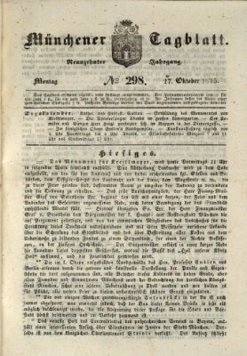 Münchener Tagblatt Montag 27. Oktober 1845