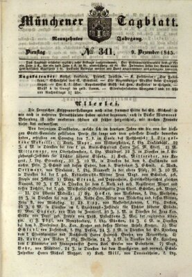 Münchener Tagblatt Dienstag 9. Dezember 1845