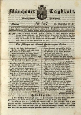 Münchener Tagblatt Montag 15. Dezember 1845