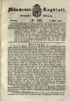 Münchener Tagblatt Sonntag 3. Mai 1846