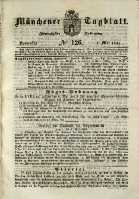 Münchener Tagblatt Donnerstag 7. Mai 1846