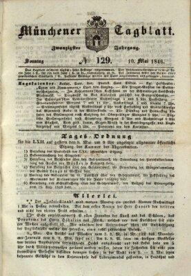 Münchener Tagblatt Sonntag 10. Mai 1846