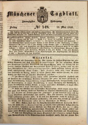 Münchener Tagblatt Freitag 29. Mai 1846