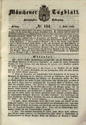 Münchener Tagblatt Freitag 5. Juni 1846