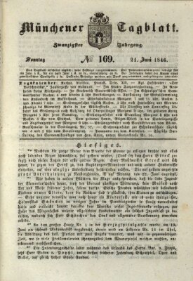 Münchener Tagblatt Sonntag 21. Juni 1846