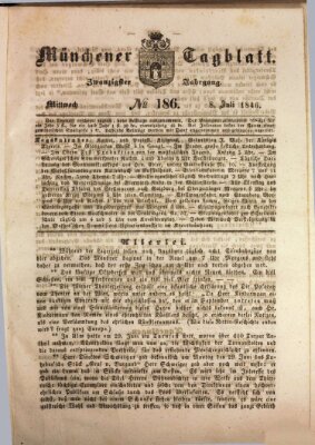 Münchener Tagblatt Mittwoch 8. Juli 1846