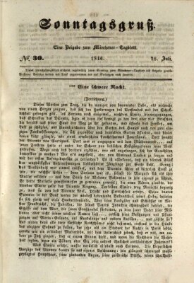 Münchener Tagblatt Sonntag 26. Juli 1846