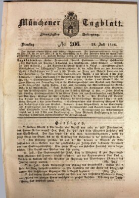 Münchener Tagblatt Dienstag 28. Juli 1846