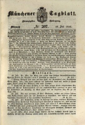 Münchener Tagblatt Mittwoch 29. Juli 1846