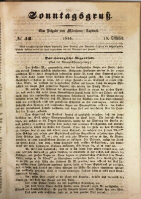 Münchener Tagblatt Sonntag 18. Oktober 1846