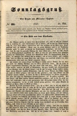 Münchener Tagblatt Sonntag 23. Mai 1847