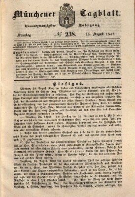 Münchener Tagblatt Samstag 28. August 1847