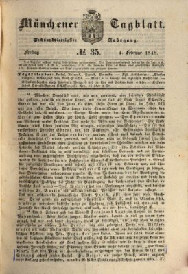 Münchener Tagblatt Freitag 4. Februar 1848