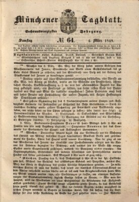 Münchener Tagblatt Samstag 4. März 1848
