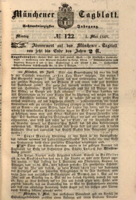 Münchener Tagblatt Montag 1. Mai 1848