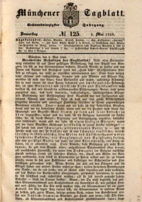 Münchener Tagblatt Donnerstag 4. Mai 1848