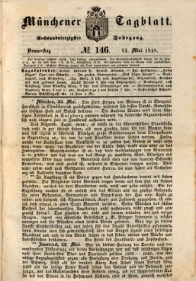 Münchener Tagblatt Donnerstag 25. Mai 1848