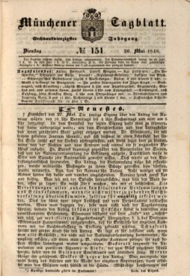 Münchener Tagblatt Dienstag 30. Mai 1848