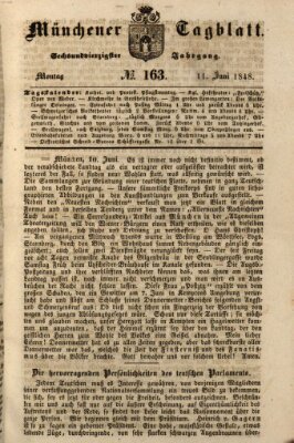 Münchener Tagblatt Sonntag 11. Juni 1848