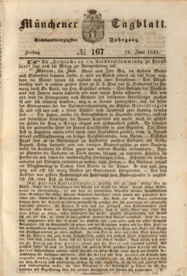 Münchener Tagblatt Freitag 16. Juni 1848