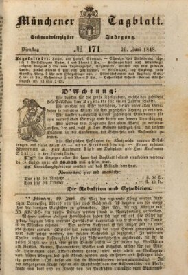 Münchener Tagblatt Dienstag 20. Juni 1848