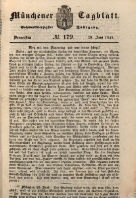 Münchener Tagblatt Donnerstag 29. Juni 1848