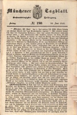 Münchener Tagblatt Freitag 30. Juni 1848