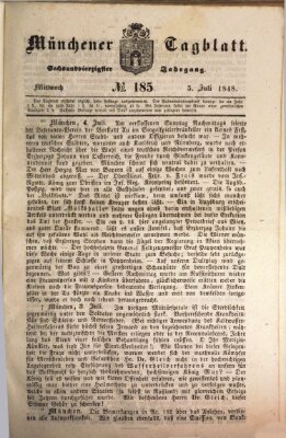 Münchener Tagblatt Mittwoch 5. Juli 1848