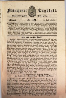 Münchener Tagblatt Mittwoch 19. Juli 1848