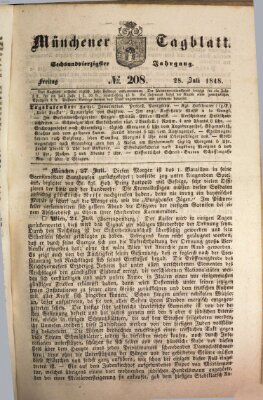 Münchener Tagblatt Freitag 28. Juli 1848