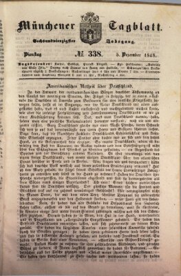 Münchener Tagblatt Dienstag 5. Dezember 1848