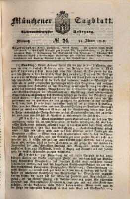 Münchener Tagblatt Mittwoch 24. Januar 1849