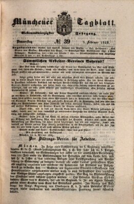 Münchener Tagblatt Donnerstag 8. Februar 1849