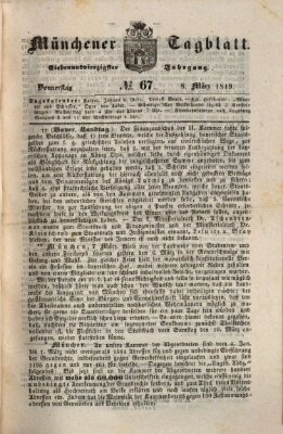 Münchener Tagblatt Donnerstag 8. März 1849