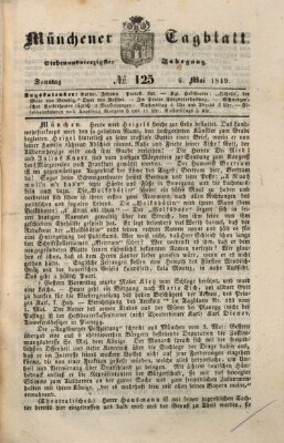 Münchener Tagblatt Sonntag 6. Mai 1849