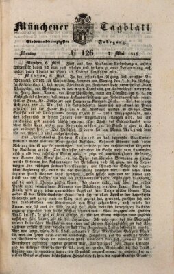 Münchener Tagblatt Montag 7. Mai 1849