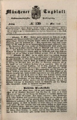 Münchener Tagblatt Freitag 11. Mai 1849