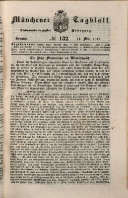 Münchener Tagblatt Sonntag 13. Mai 1849