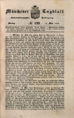 Münchener Tagblatt Montag 14. Mai 1849