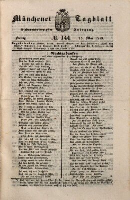 Münchener Tagblatt Freitag 25. Mai 1849