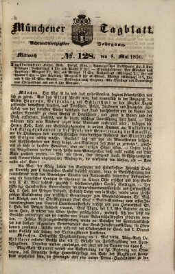 Münchener Tagblatt Mittwoch 8. Mai 1850