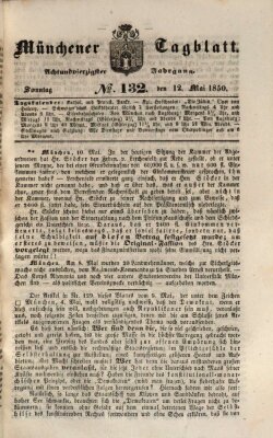 Münchener Tagblatt Sonntag 12. Mai 1850