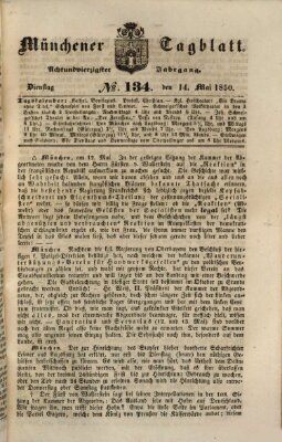 Münchener Tagblatt Dienstag 14. Mai 1850