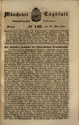 Münchener Tagblatt Montag 27. Mai 1850