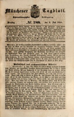 Münchener Tagblatt Dienstag 9. Juli 1850