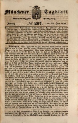 Münchener Tagblatt Sonntag 28. Juli 1850