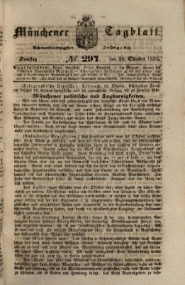 Münchener Tagblatt Samstag 26. Oktober 1850